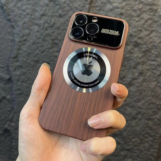 Walnut Wood Grain Phone Case for iPhone 15/13